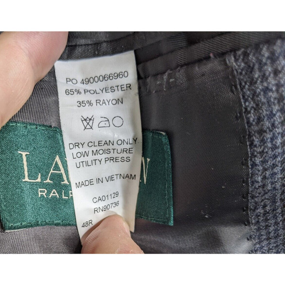 Lauren Ralph Lauren Sport Suit JACKET Coat 48R Polyester/Rayon NICE - Picture 6 of 8